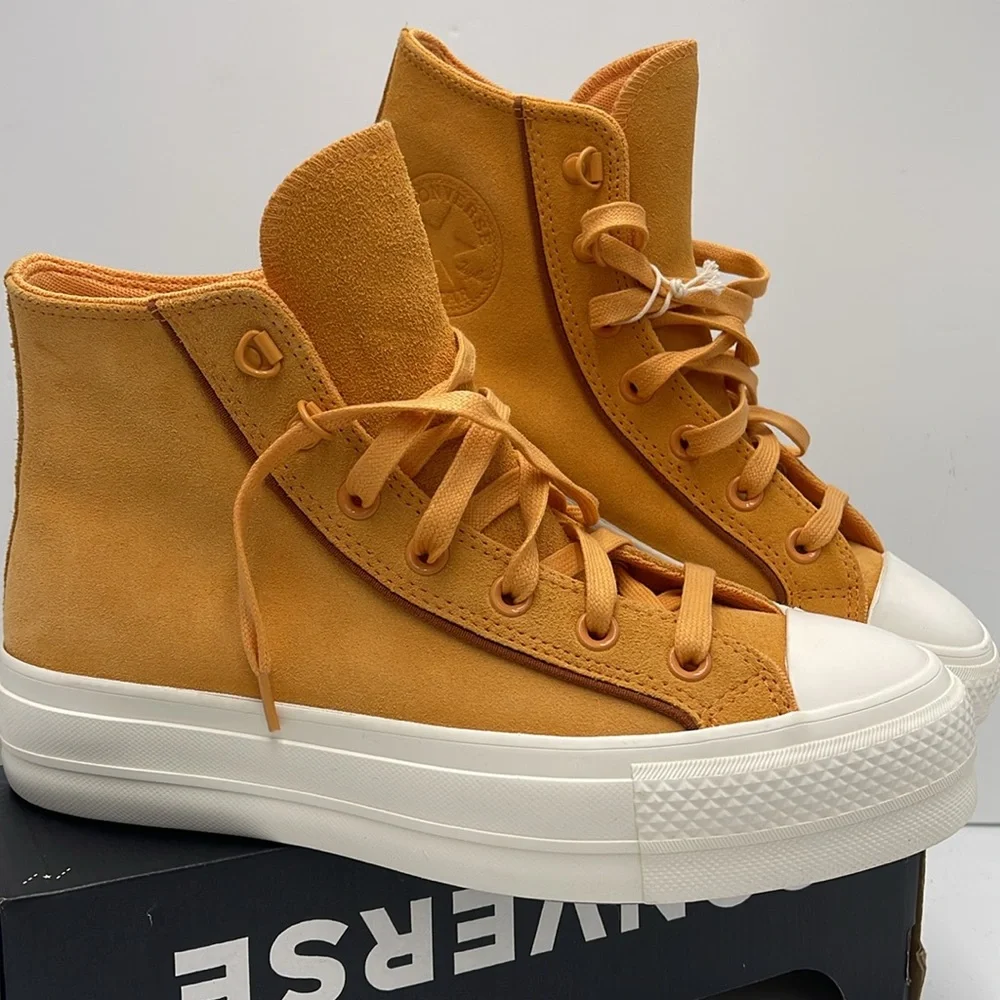 Converse WMNS CTAS LIFT HI TIGER MOTH/TAWNY OWL/EGRET A05419C Platforms Sneakers